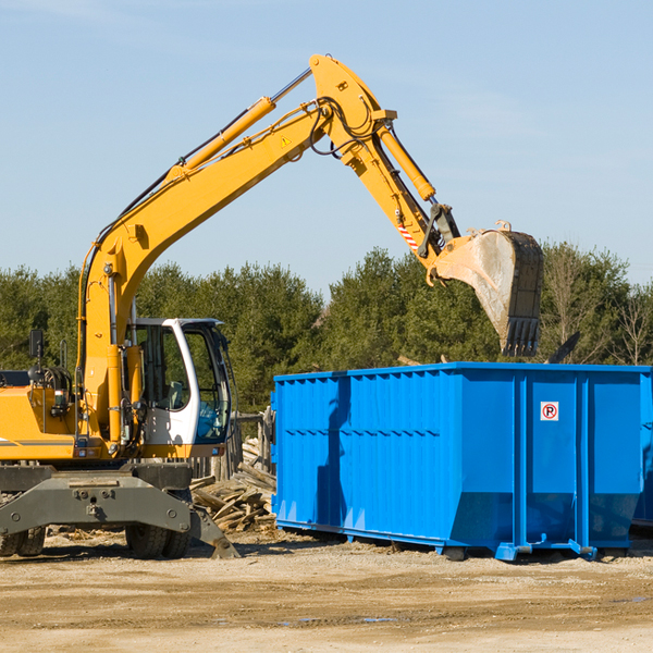 are there any restrictions on where a residential dumpster can be placed in Faxon Oklahoma